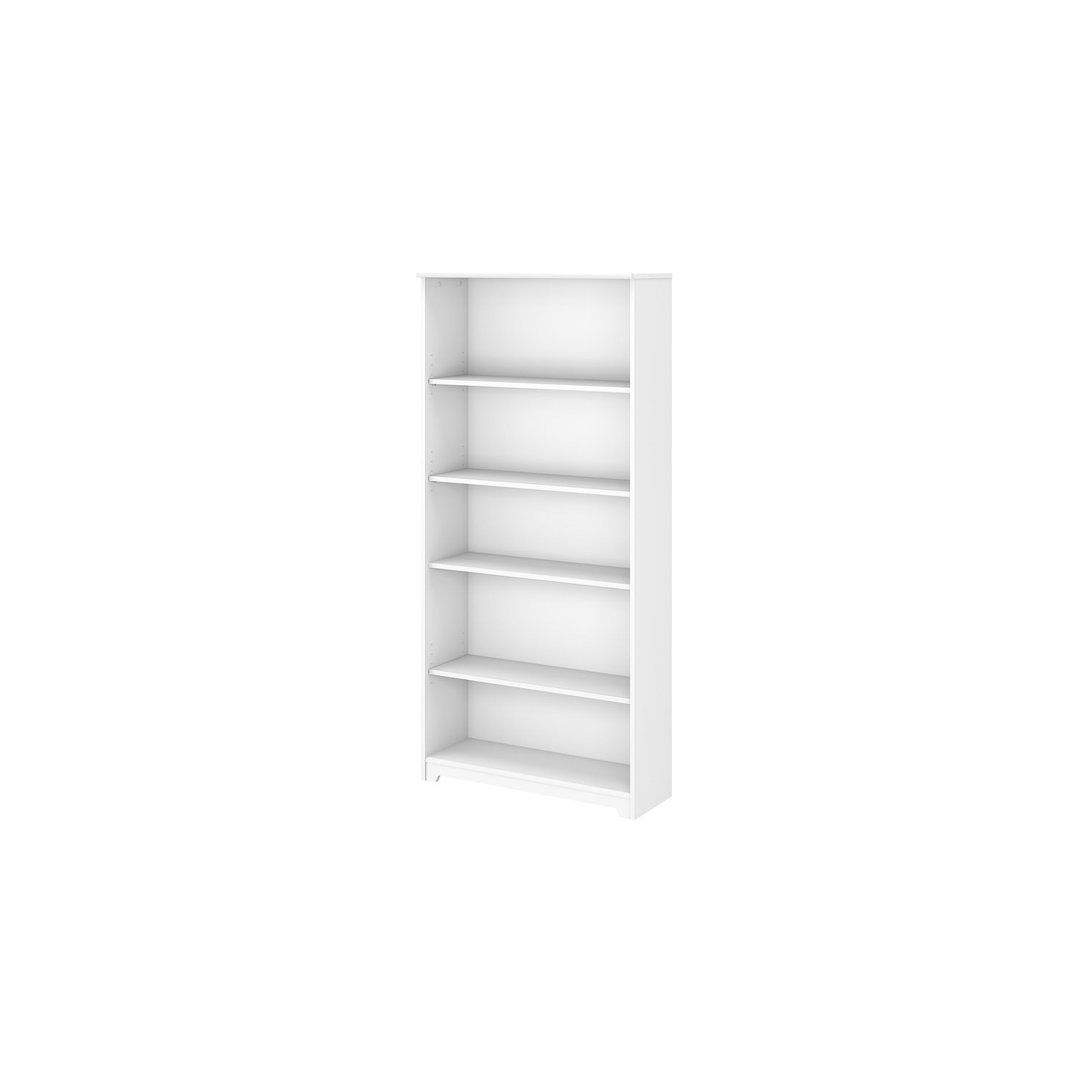 Bowery Hill Furniture 5 Shelf Bookcase in White