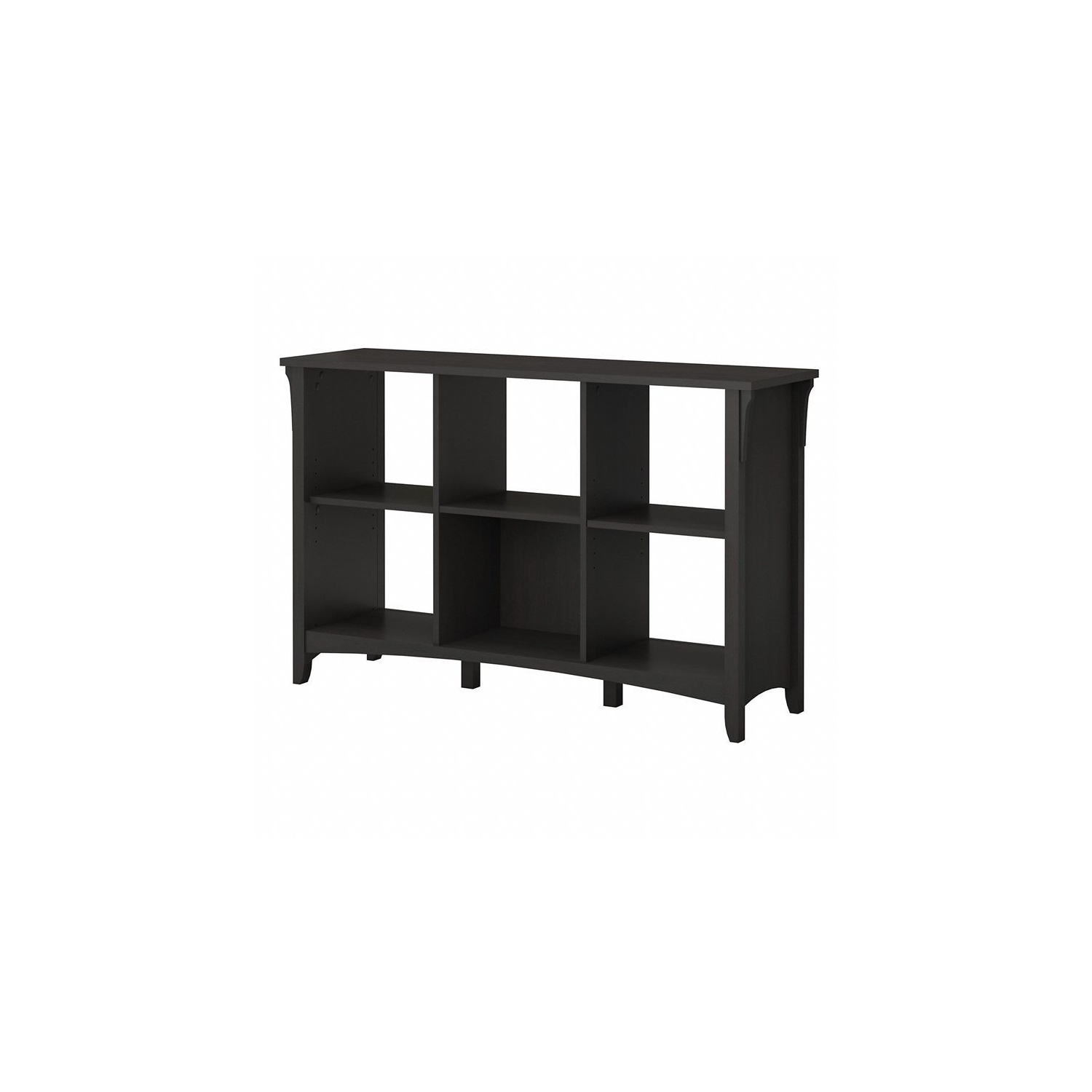 Bowery Hill Furniture 6 Cube Organizer in Vintage Black