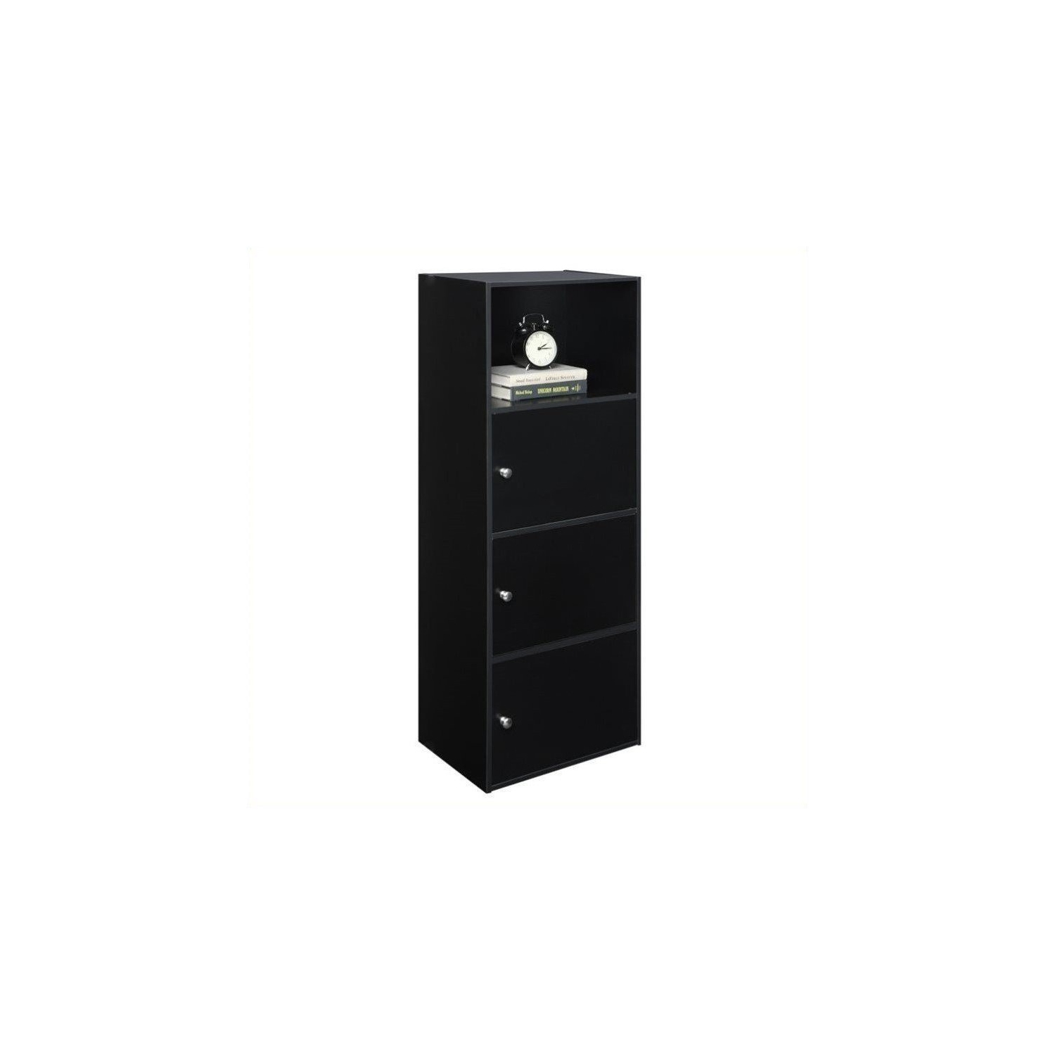 Pemberly Row 3 Door Cabinet in Black | Best Buy Canada