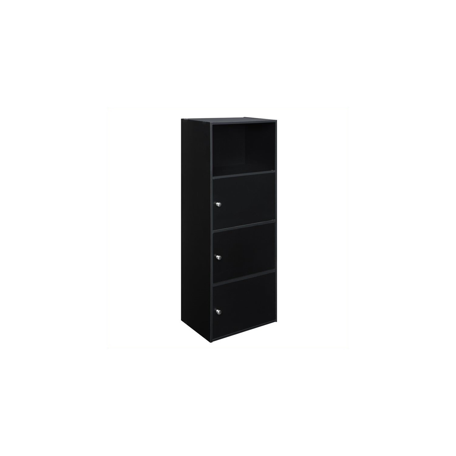 Pemberly Row 3 Door Cabinet in Black