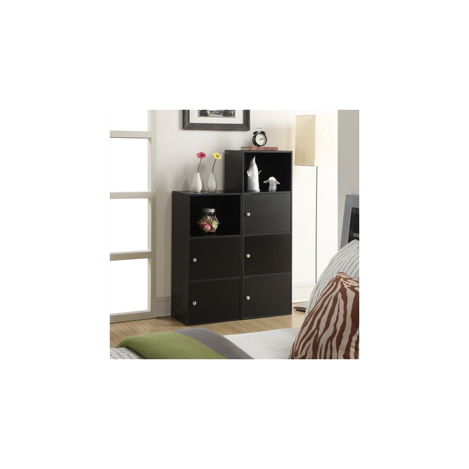 Pemberly Row 3 Door Cabinet in Black