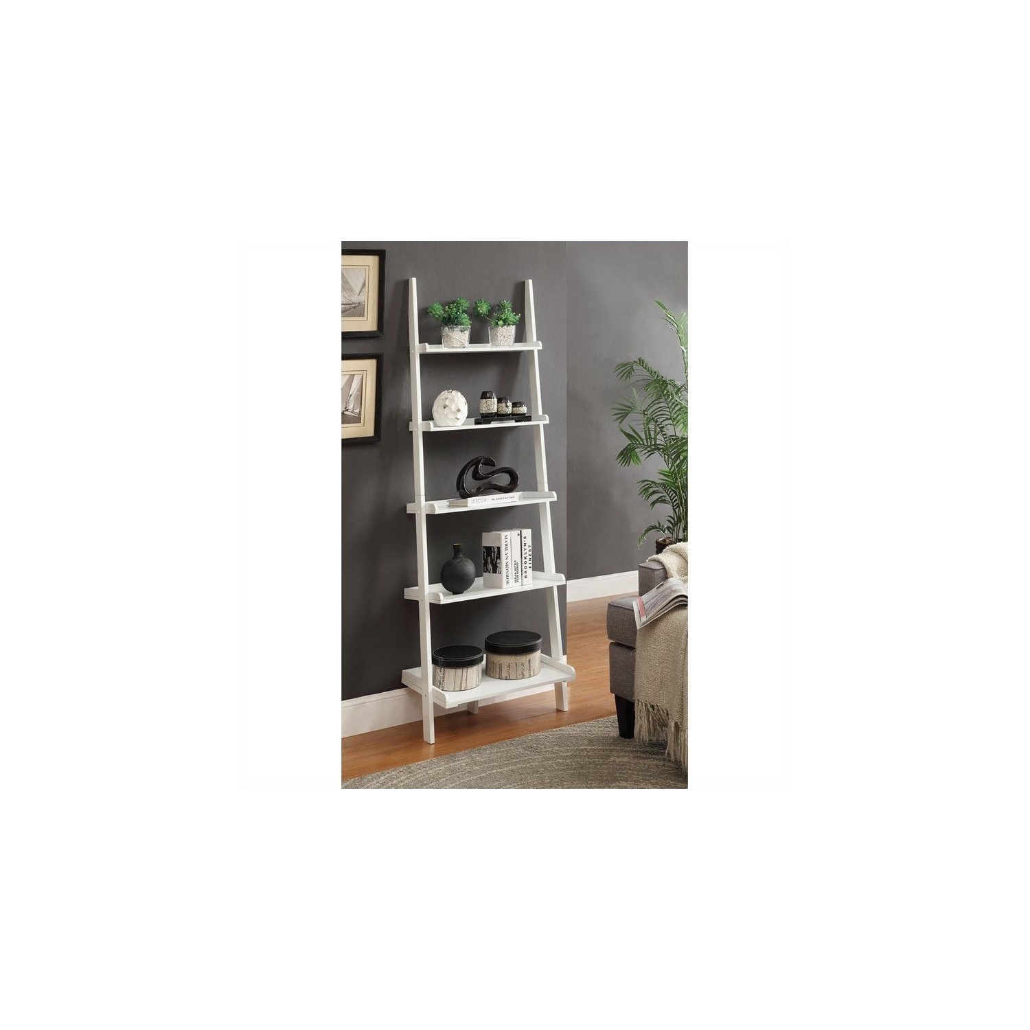 Échelle d’étagère Scranton & Co - Blanc