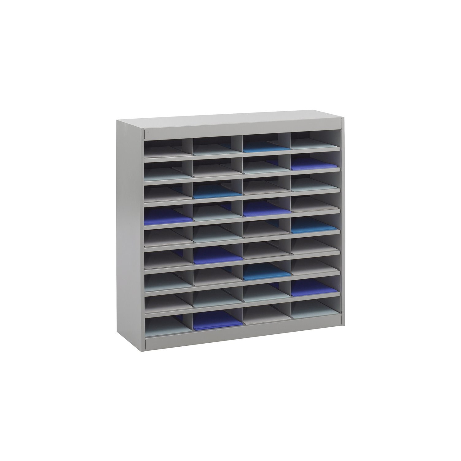 Agenda de courrier Scranton & Co, gris, 36 compartiments de format lettre