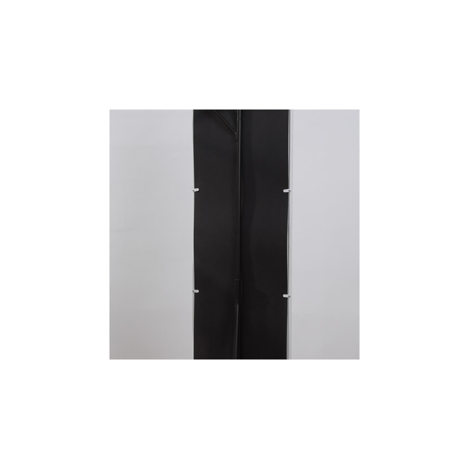 Furniture of America Jovie Industrial Metal Coat Stand with Mirror in White