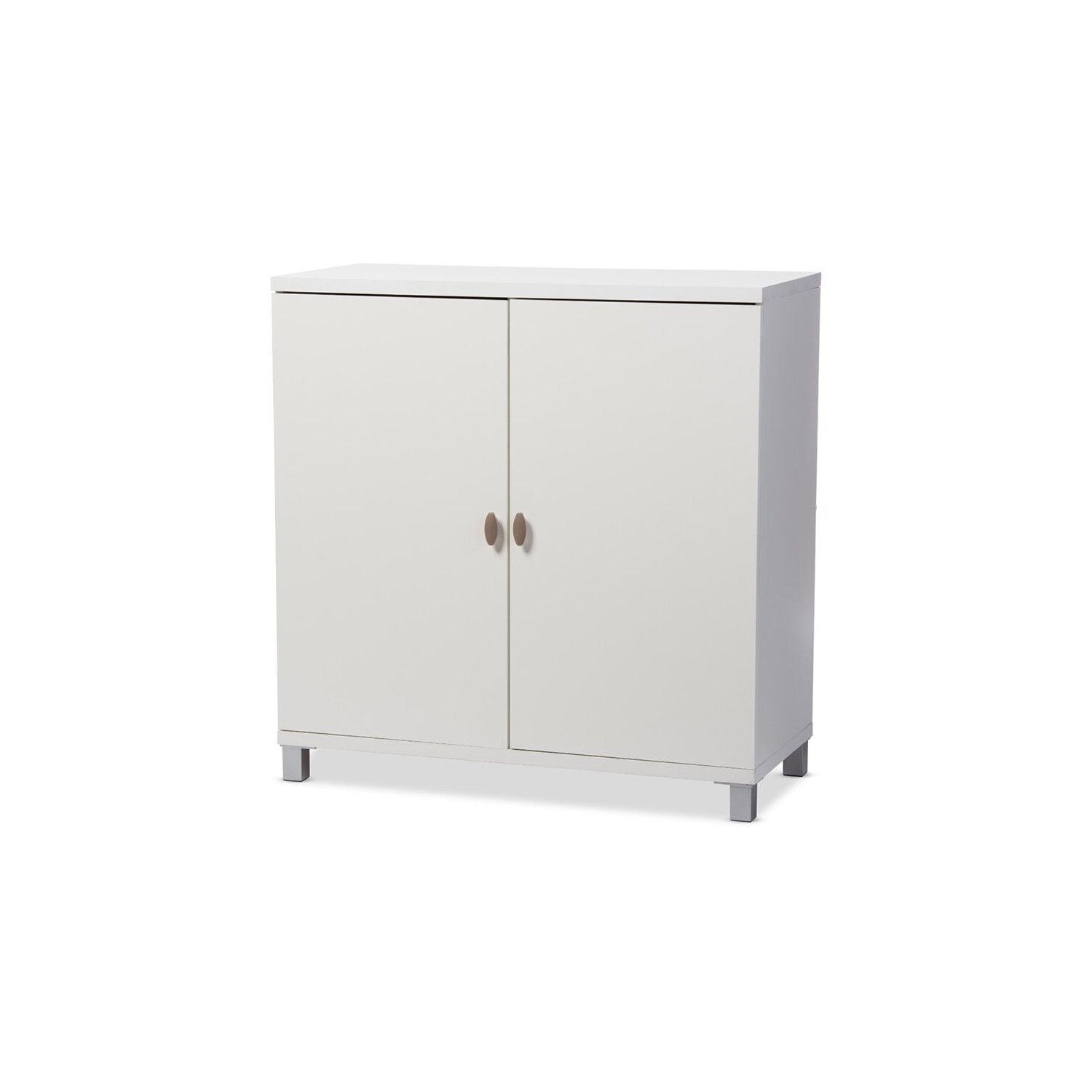 Bowery Hill Multipurpose Entryway Storage Cabinet in White