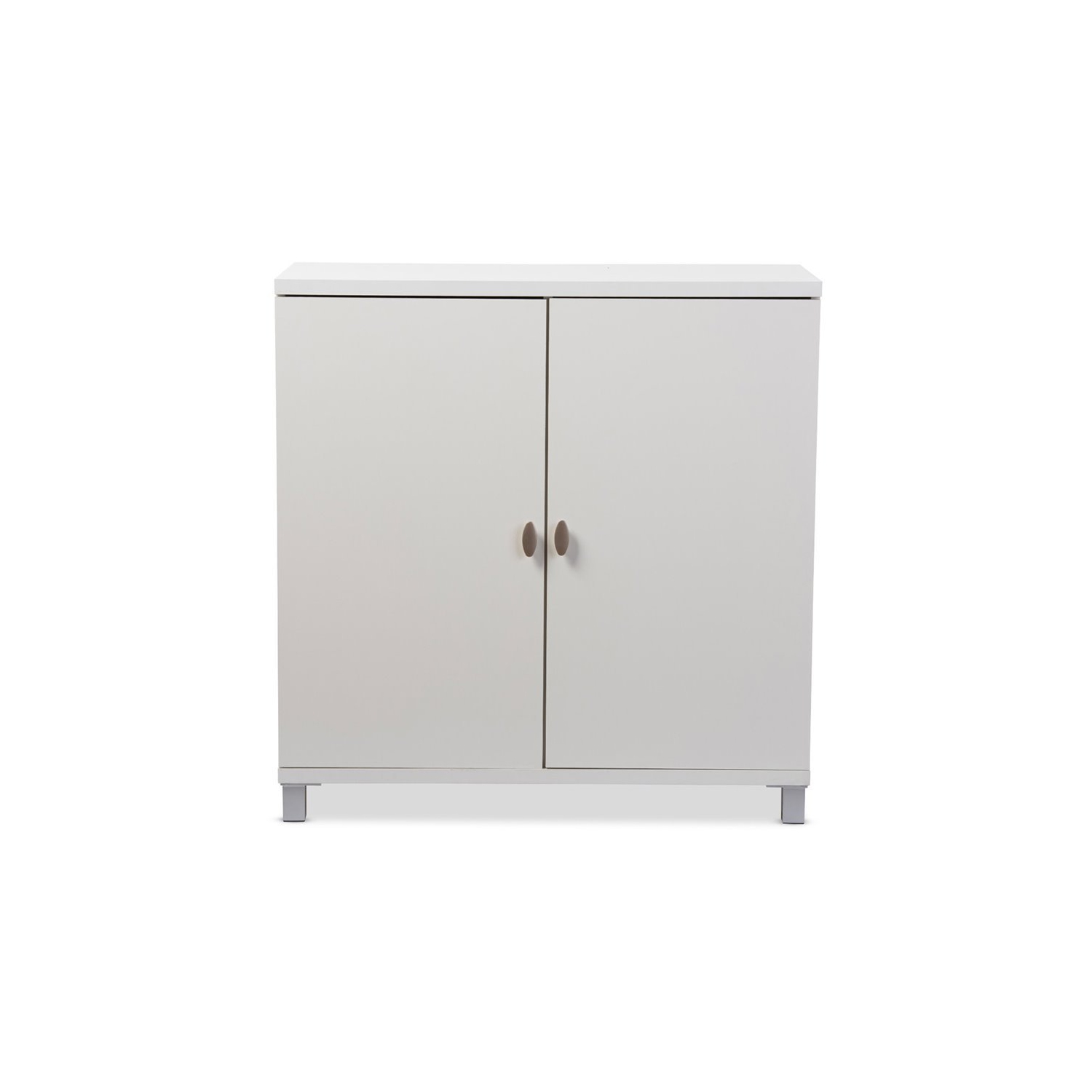 Bowery Hill Multipurpose Entryway Storage Cabinet in White