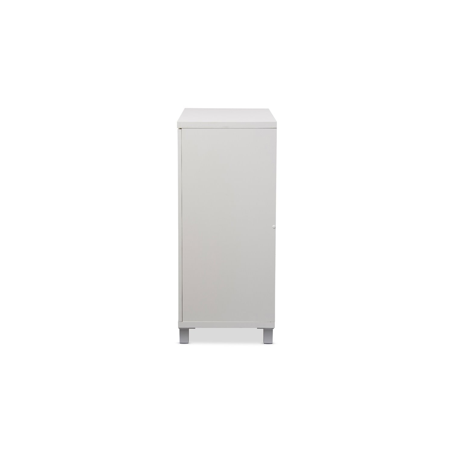 Bowery Hill Multipurpose Entryway Storage Cabinet in White