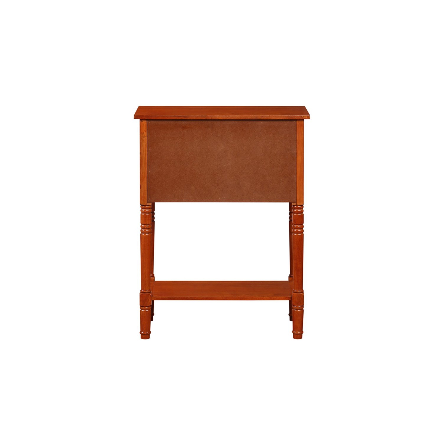 Commode concepts – Table d’entrée à trois tiroirs Kendra avec tablette en bois de cerisier