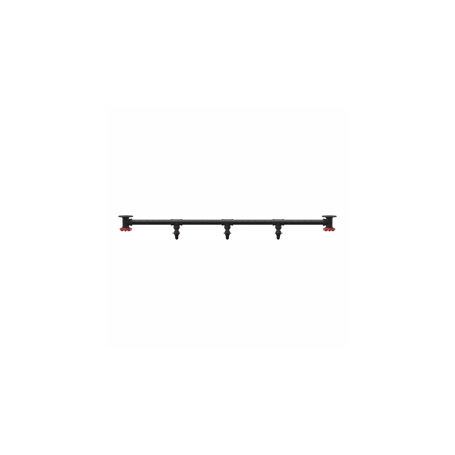 Furniture of America Meritor Industrial Metal 5-Hook Coat Rack in Sand Black