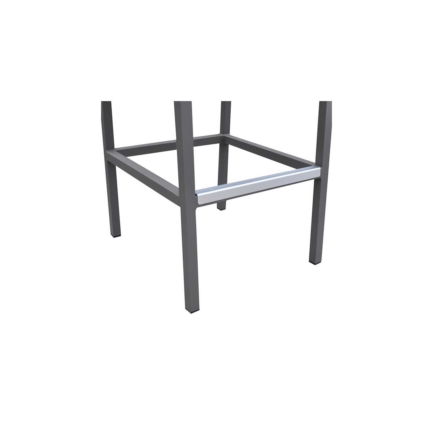 Hawthorne Collections 31" Patio Bar Stool in Gray