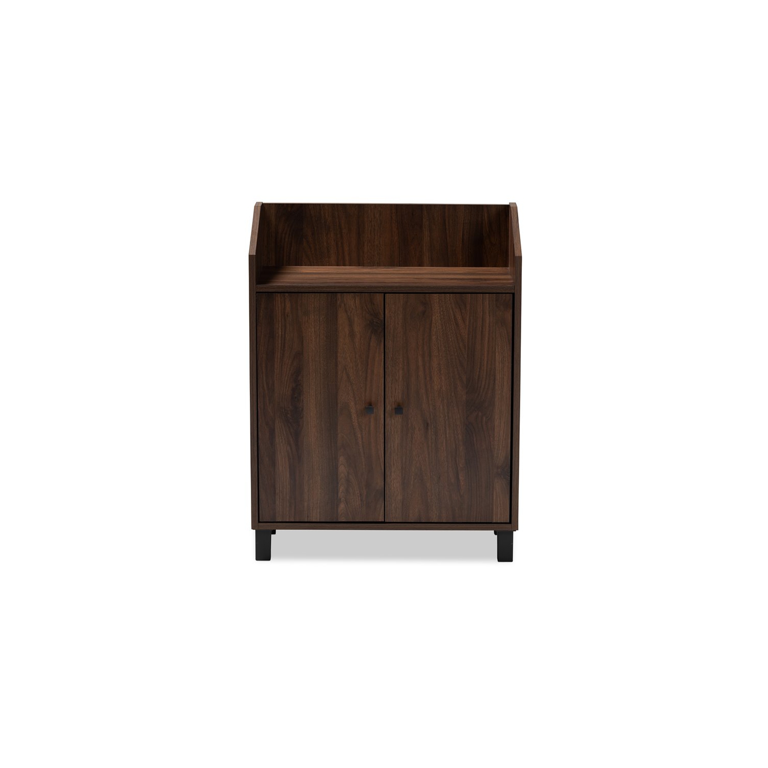 Baxton Studio – Armoire à chaussures Rossin en bois au fini noyer brun avec 2 portes
