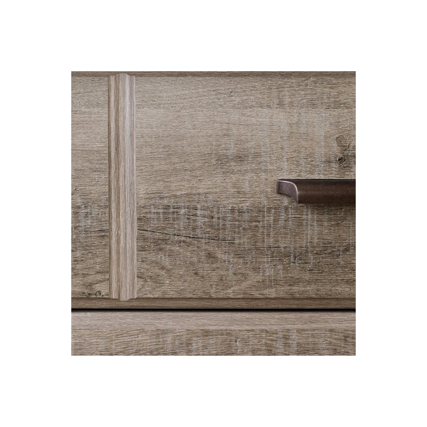 South Shore – Commode à 8 tiroirs Versa, chêne vieilli