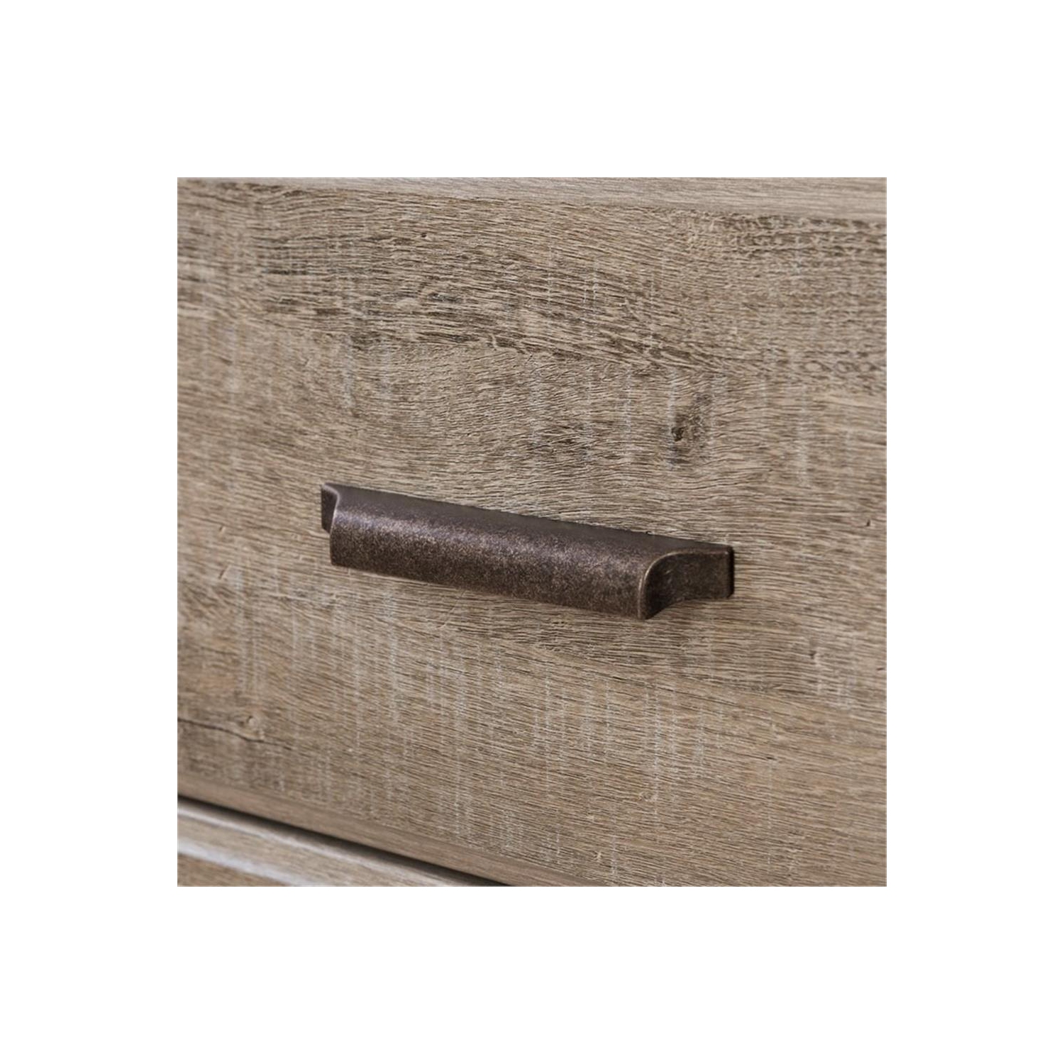 South Shore – Commode à 8 tiroirs Versa, chêne vieilli