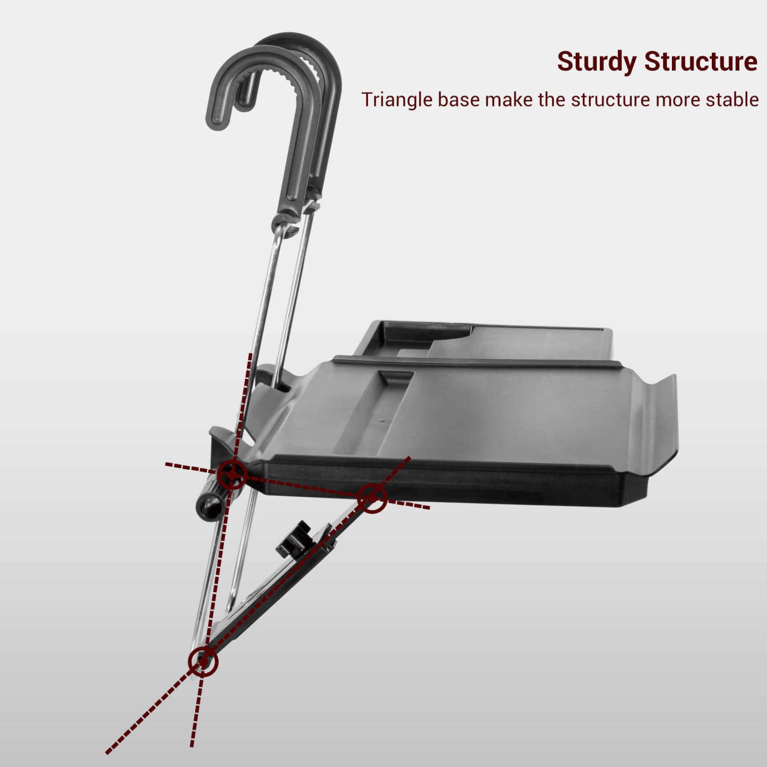 Foldable Steering Wheel Car Back Seat Tray with Cup Holder for Laptop Tablet Cellphone and Car Trip - PrimeCables