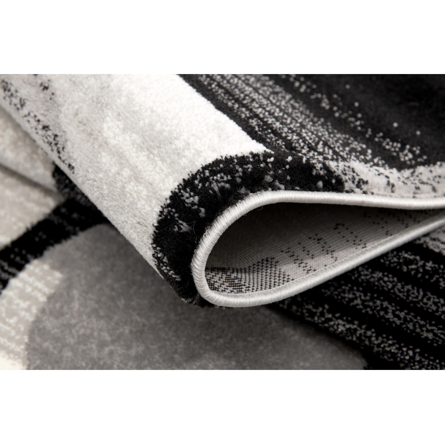 Rug Branch Zamani Contemporary Geometric Black/Grey Indoor Area Rug