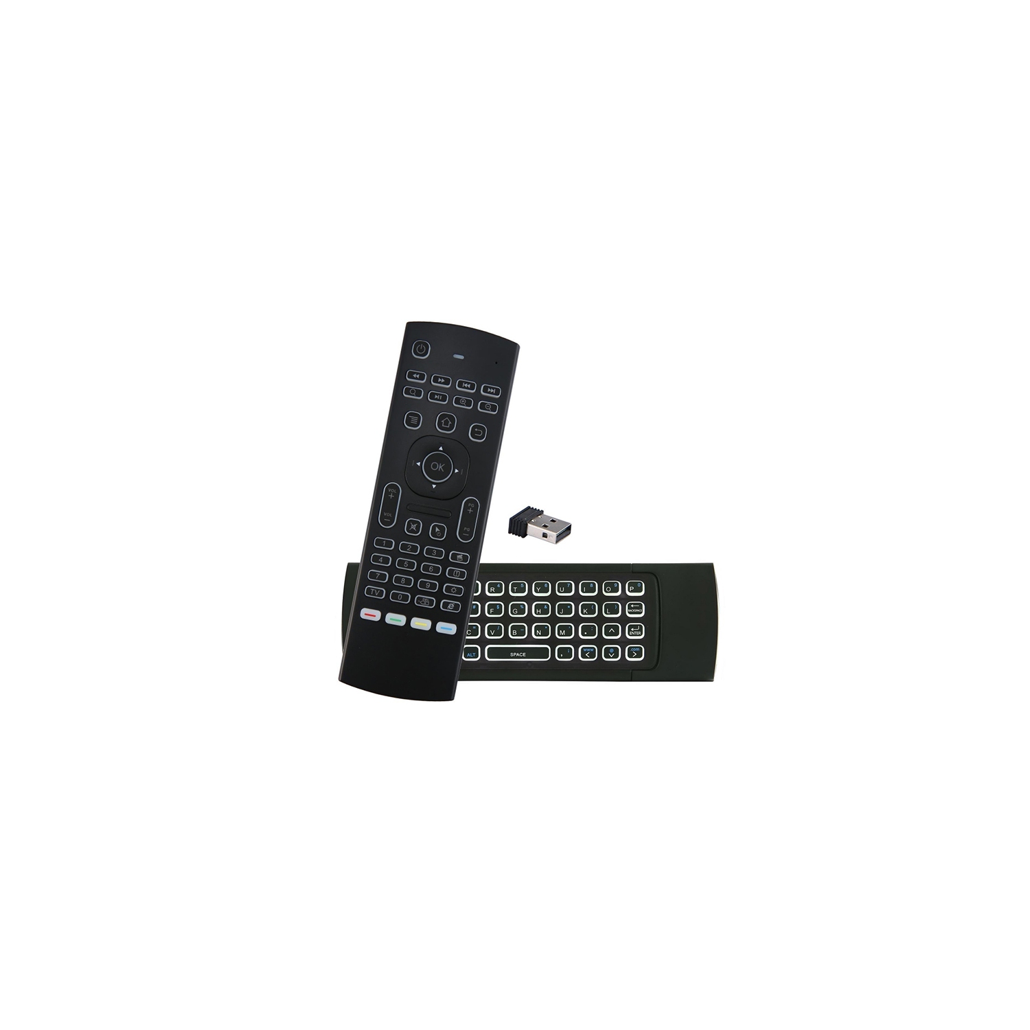 MX3-L 2.4GHz Backlit Wireless Fly Air Mouse and Keyboard Remote Control for Windows/Android Smart TV Box & PC TV
