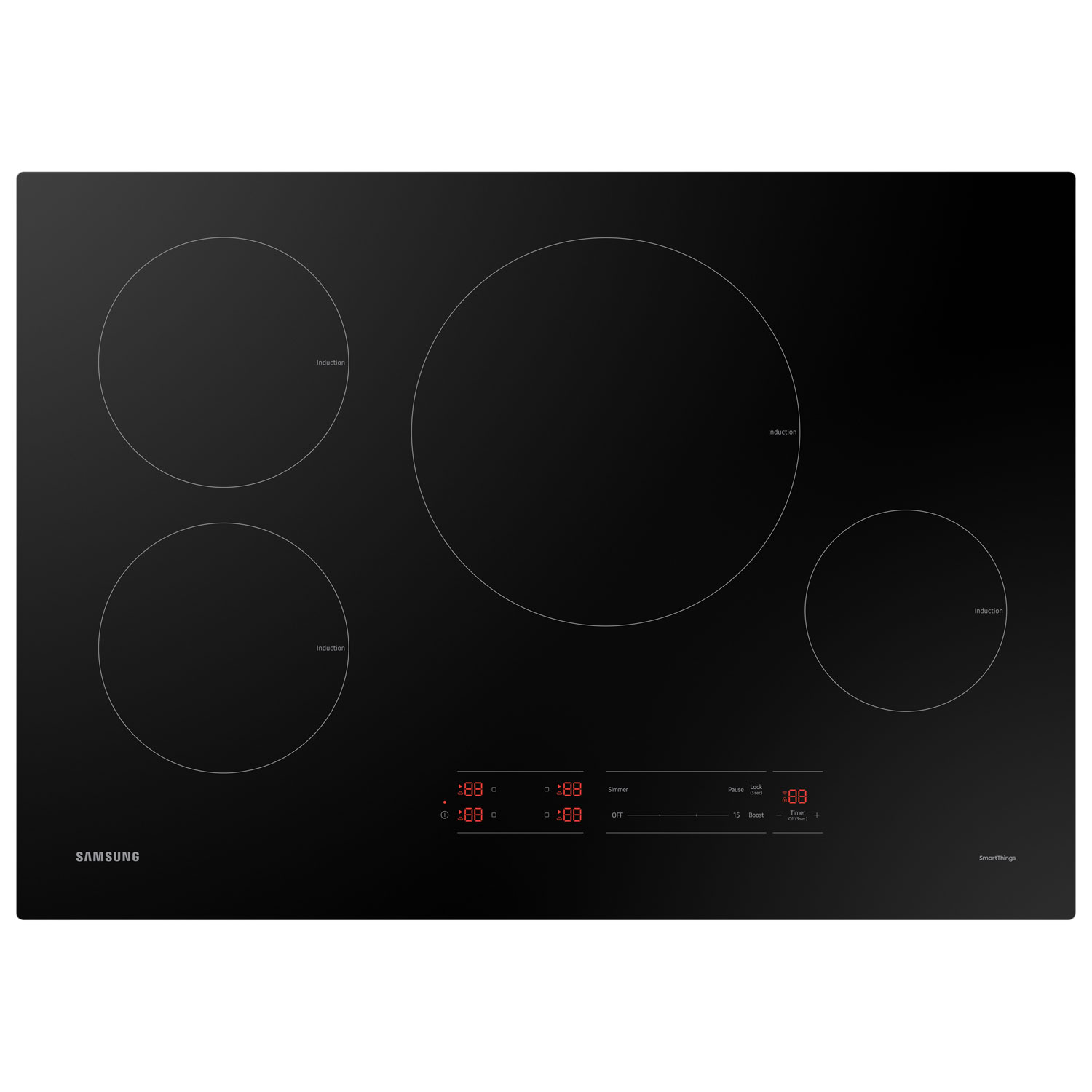 Samsung 30" 4-Element Induction Cooktop (NZ30A3060UK/AA) - Black