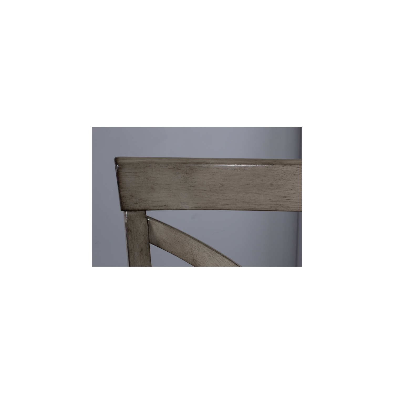 Bowery Hill 25.25" X-Back Fabric Swivel Seat Counter Stool in Aged Gray