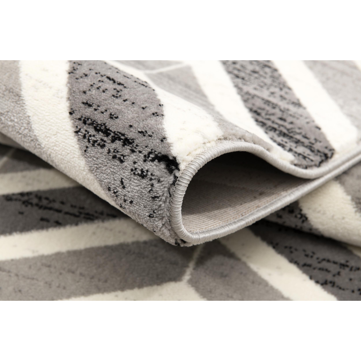 Rug Branch Contemporary Chevron Grey/Beige Indoor Area Rug