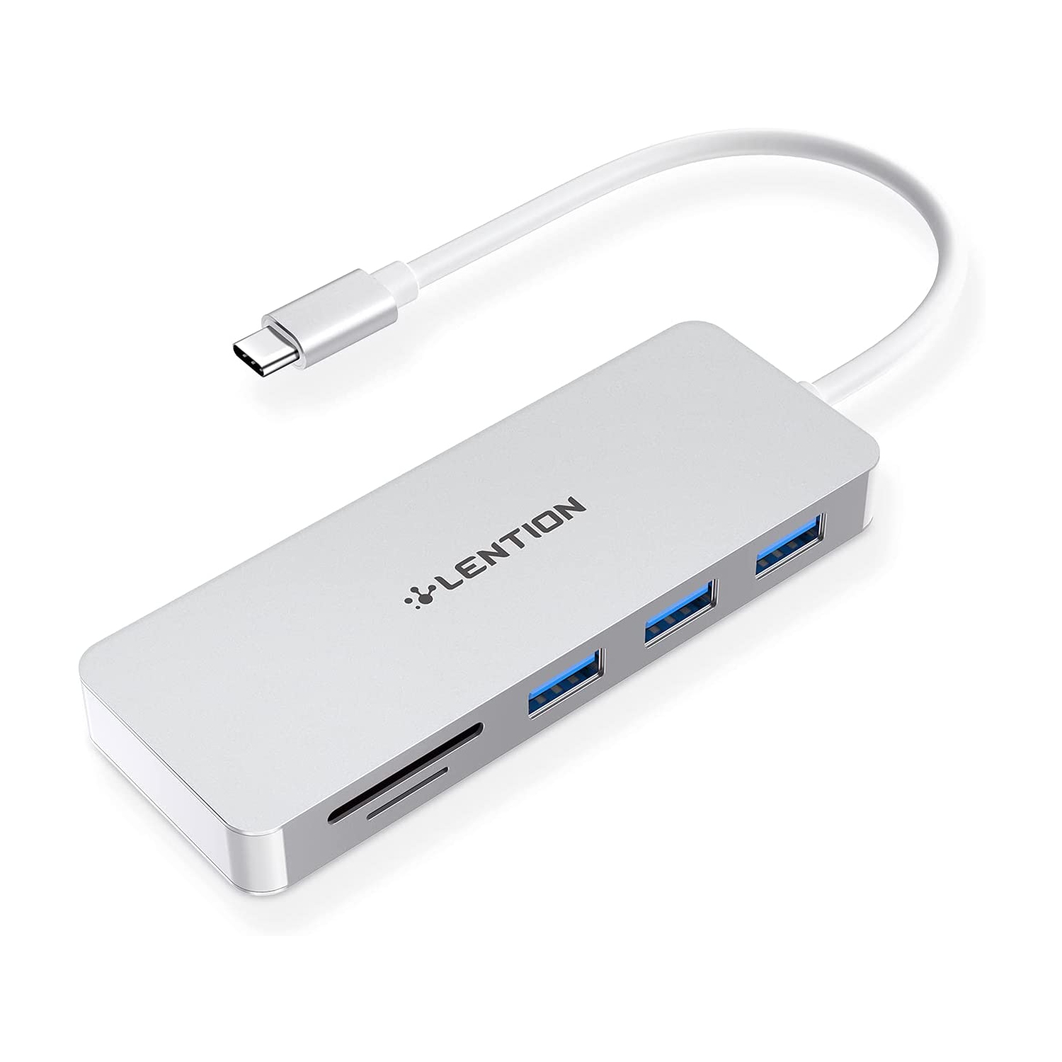 USB C Hub with 3 USB 3.0 & SD/Micro SD Card Reader Compatible MacBook Pro Stable Driver Type C Adapter