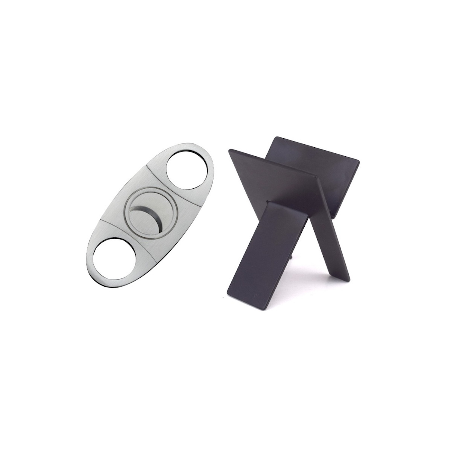 Stimula Lifestyle Cigar Stand & Cutter Gift Set Kit Great for Bar Lounge, Travel & Golf Great Stocking Stuffer