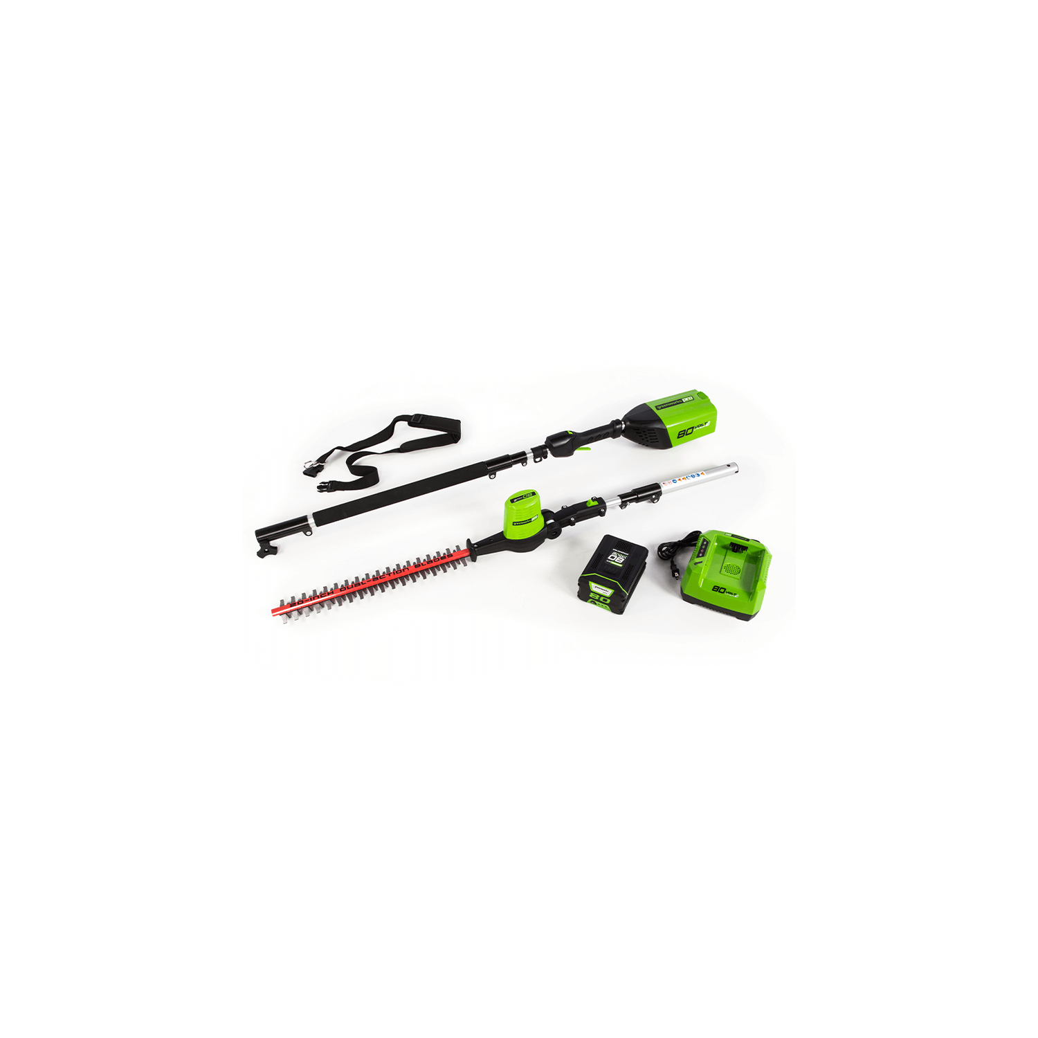 Taille-haie sans fil Greenworks Pro 80 V, 20 po, batterie 2 Ah et chargeur inclus