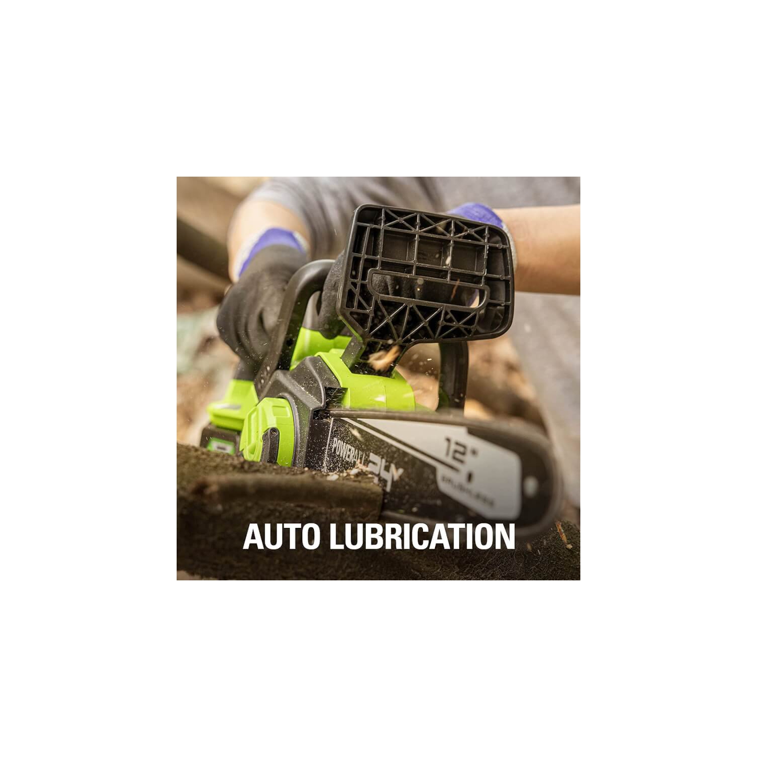 Scie à chaîne sans balais Greenworks, 24 V, 12 po, outil seulement