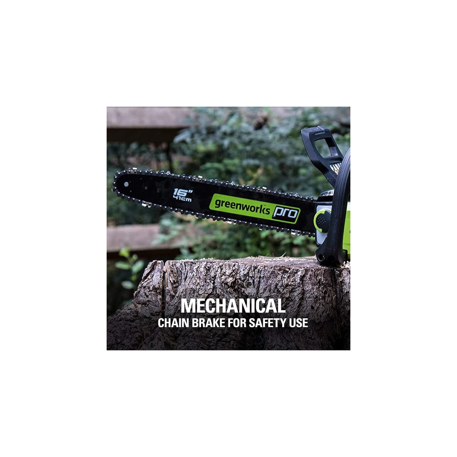 Scie à chaîne sans balais Greenworks PRO 80 V de 16 po avec batterie de 2,0 Ah incluse CS80L211