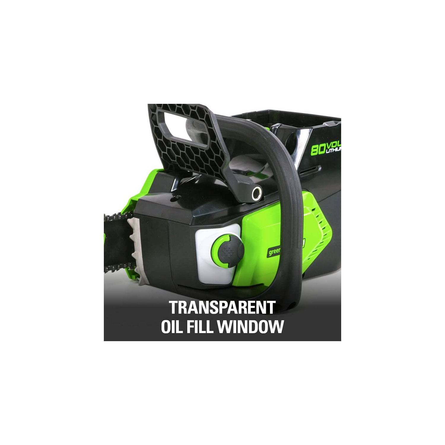 Scie à chaîne sans balais Greenworks PRO 80 V de 16 po avec batterie de 2,0 Ah incluse CS80L211