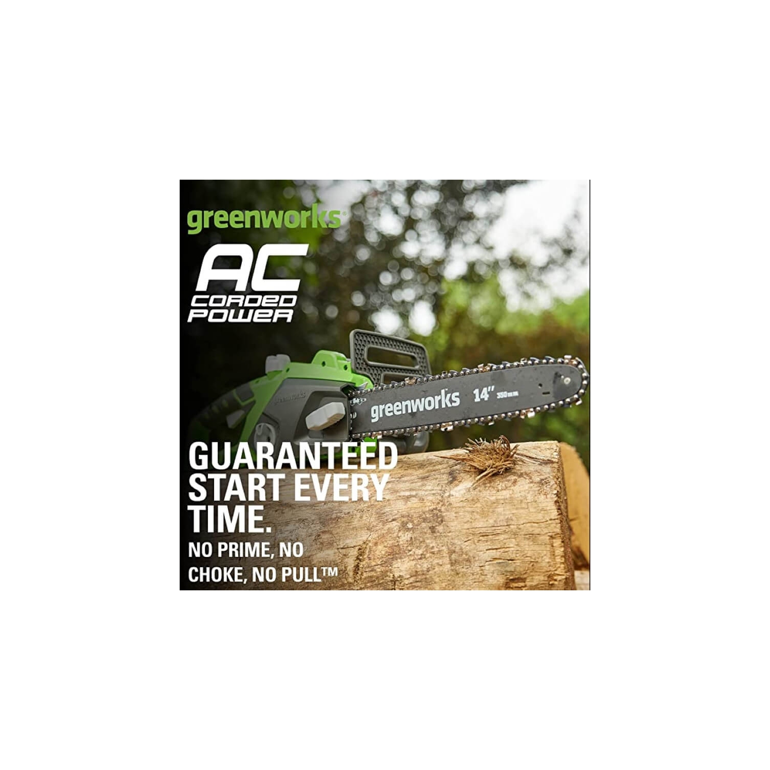 Scie à chaîne à fil Greenworks, 10,5 A, 14 po