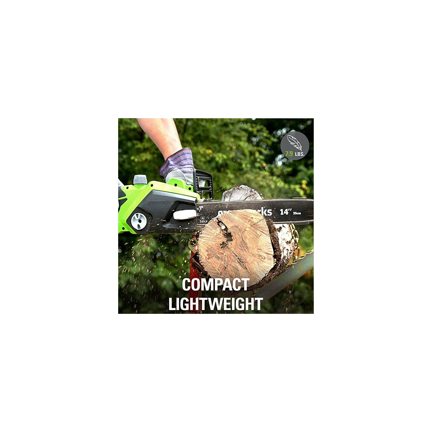 Scie à chaîne à fil Greenworks, 10,5 A, 14 po