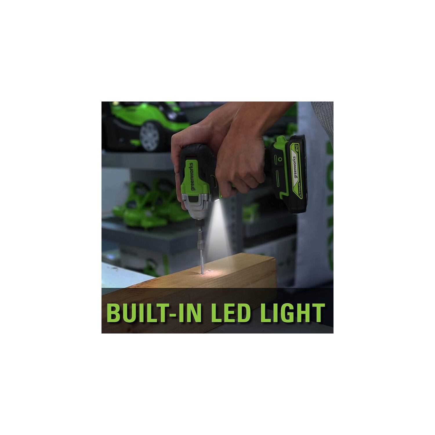 Greenworks G24V Brushless Impact Driver, Battery and Charger Not Included