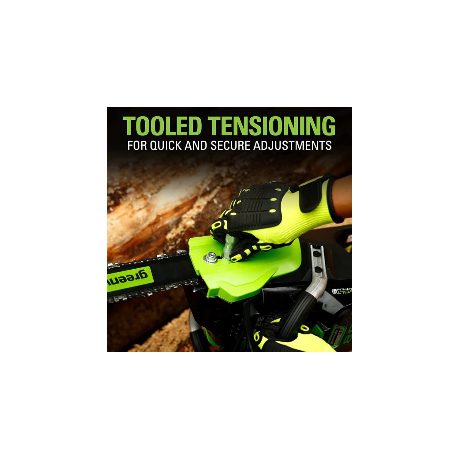 Scie à chaîne sans fil Greenworks PRO 80 V, 18 po, batterie de 2,0 Ah incluse