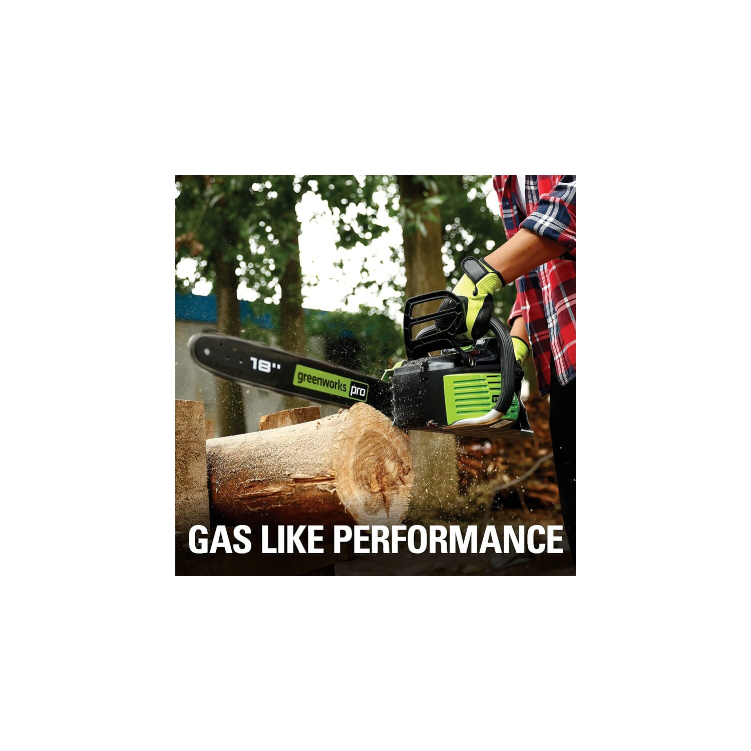 Scie à chaîne sans fil Greenworks PRO 80 V, 18 po, batterie de 2,0 Ah incluse