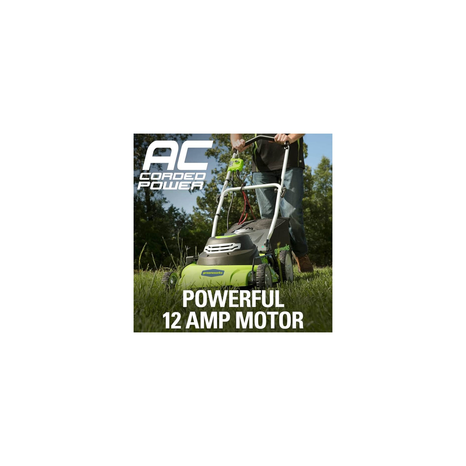 Greenworks 12-Amp 20" Electric Corded Lawn Mower