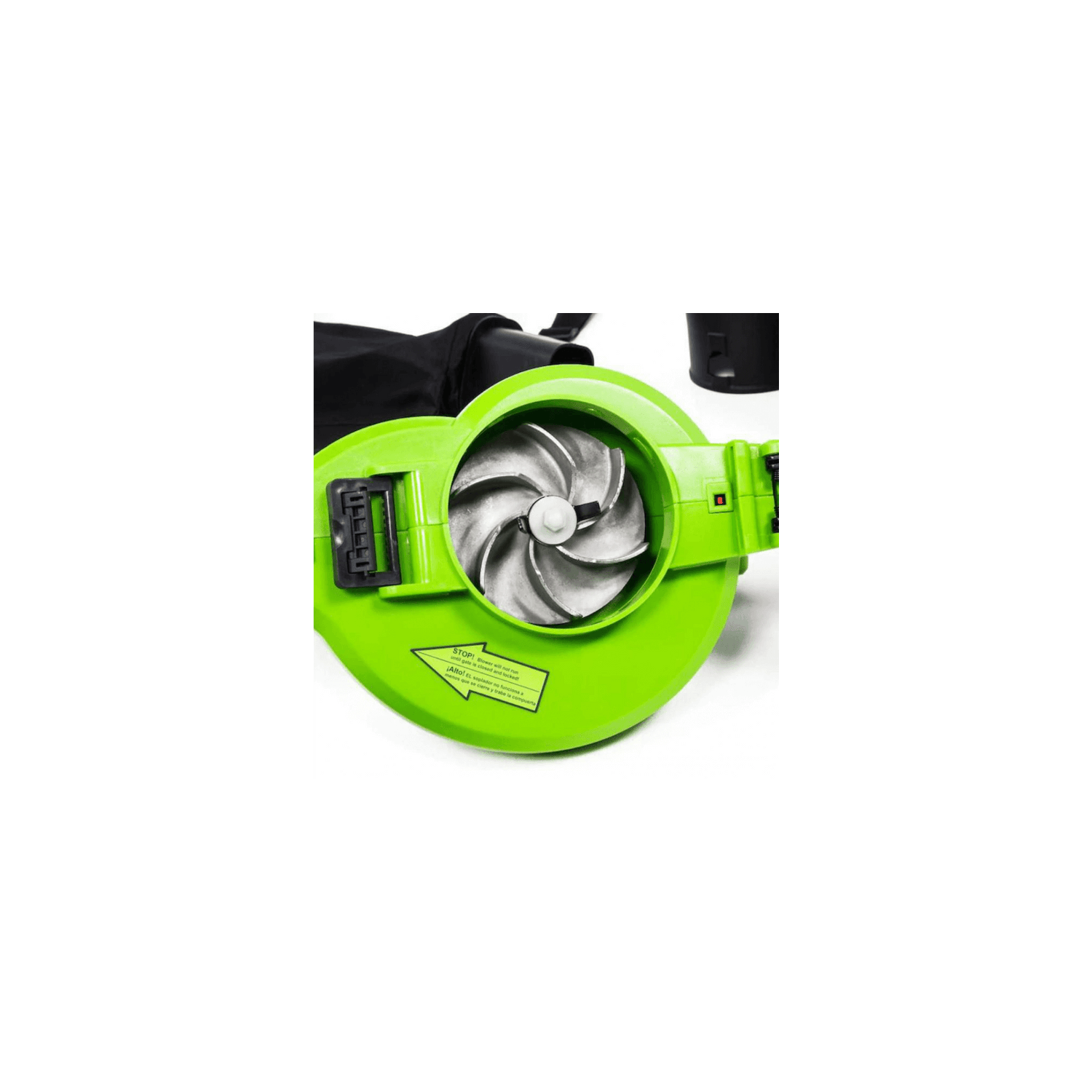 Aspirateur/souffleuse à fil de 12 A 235 MpxH de Greenworks avec turbine en métal de 380 pi3/min