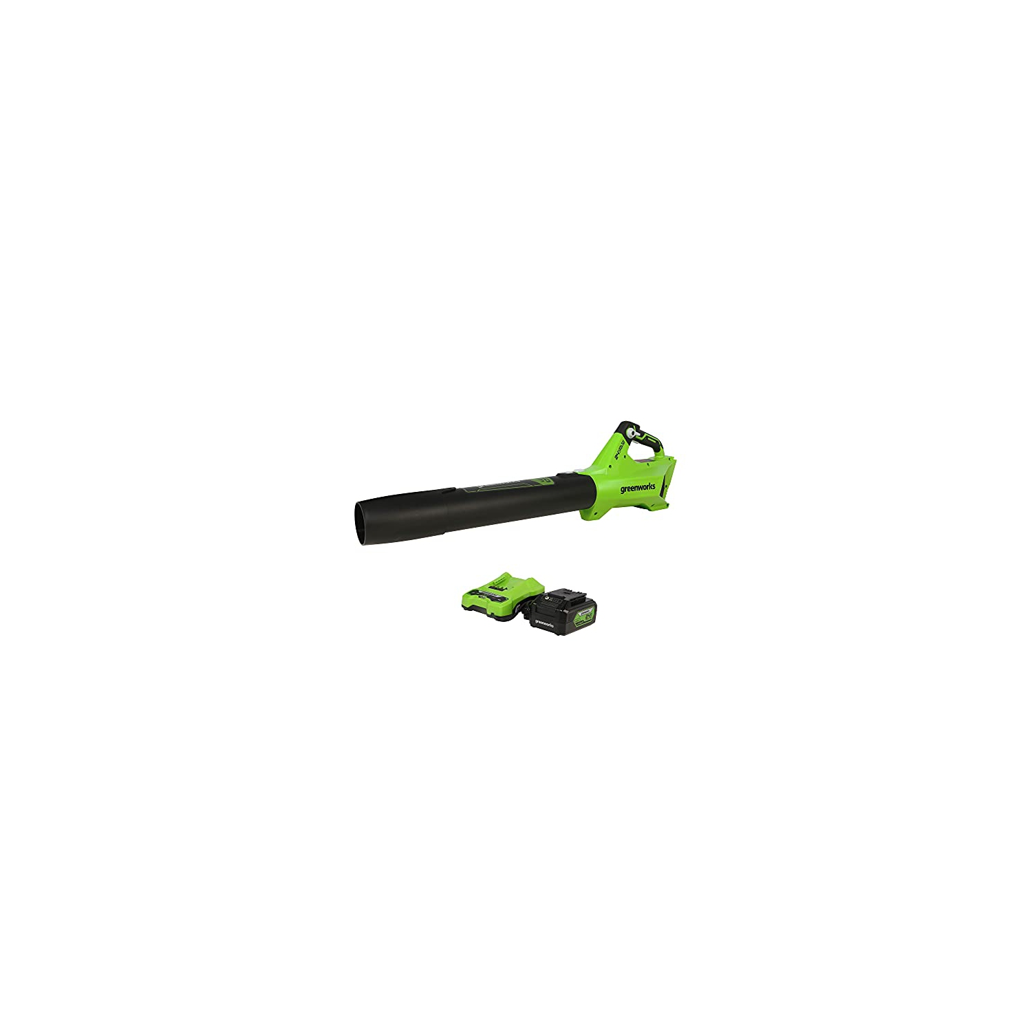 Greenworks 24V Brushless Axial Blower, 4Ah USB Battery and Charger Included