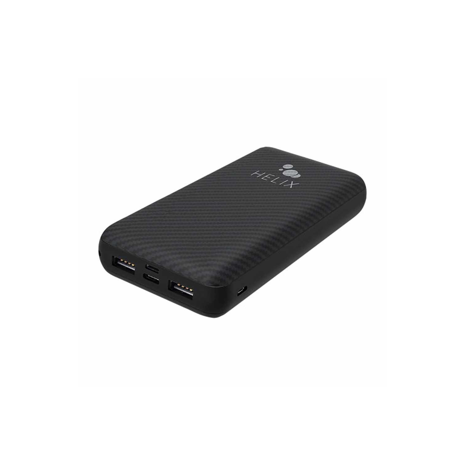 Chargeur portable TurboVolt+ 20000&nbsp;mAh de Helix/Retrak avec ports USB-A et USB-C | Noir