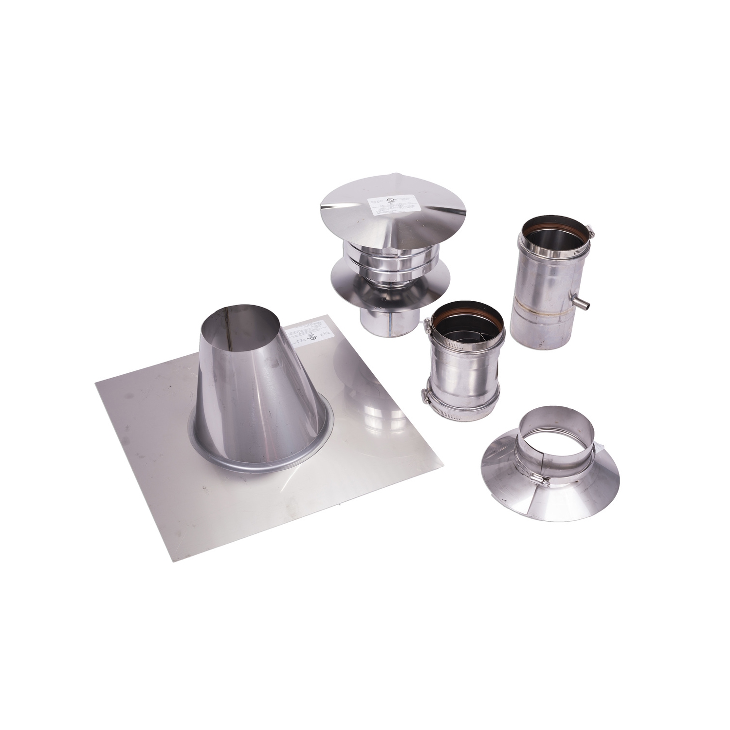 Eccotemp 4" Vertical Stainless Steel Water Heater Vent Kit