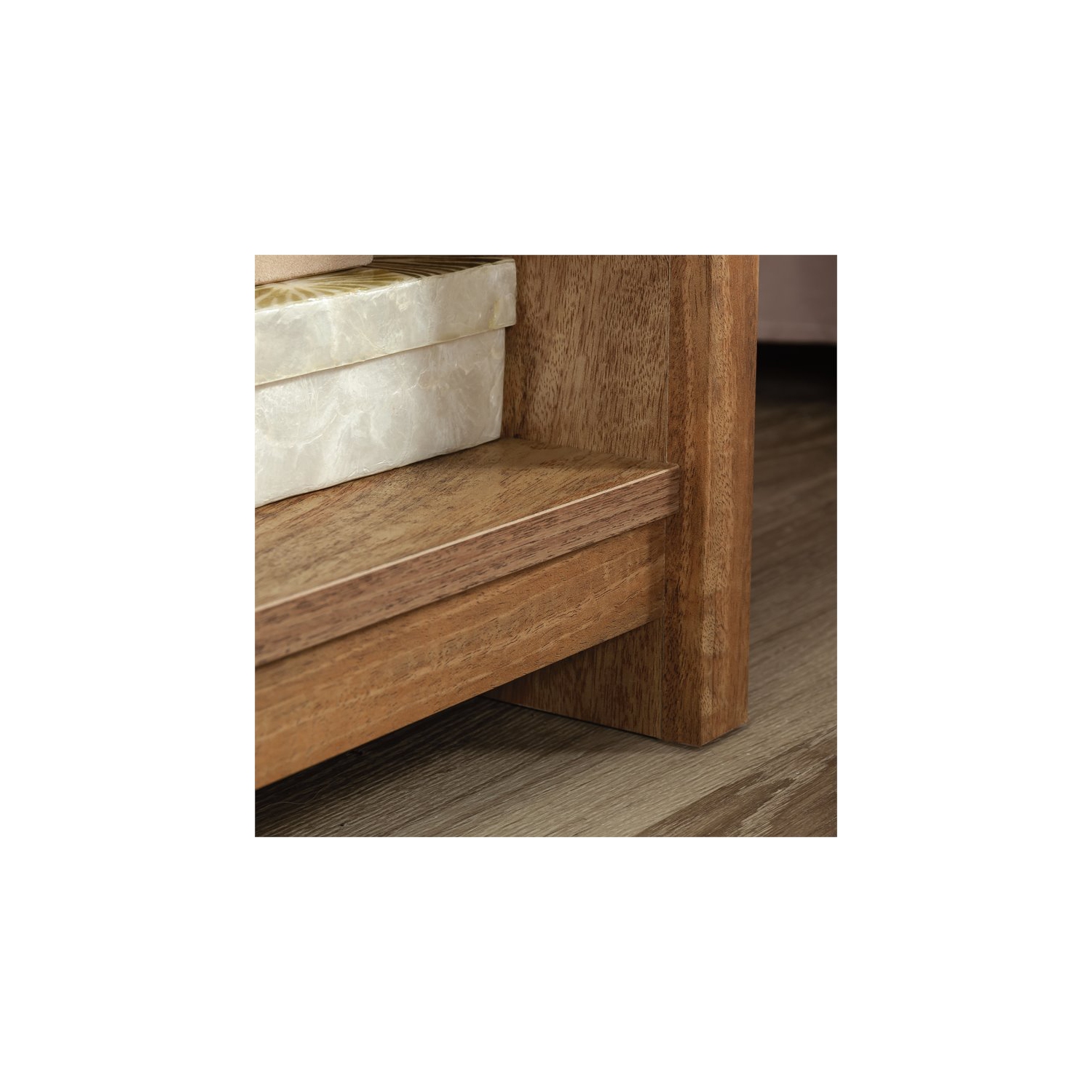 Pemberly Row 1 Drawer Wooden Nightstand in Sindoori Mango