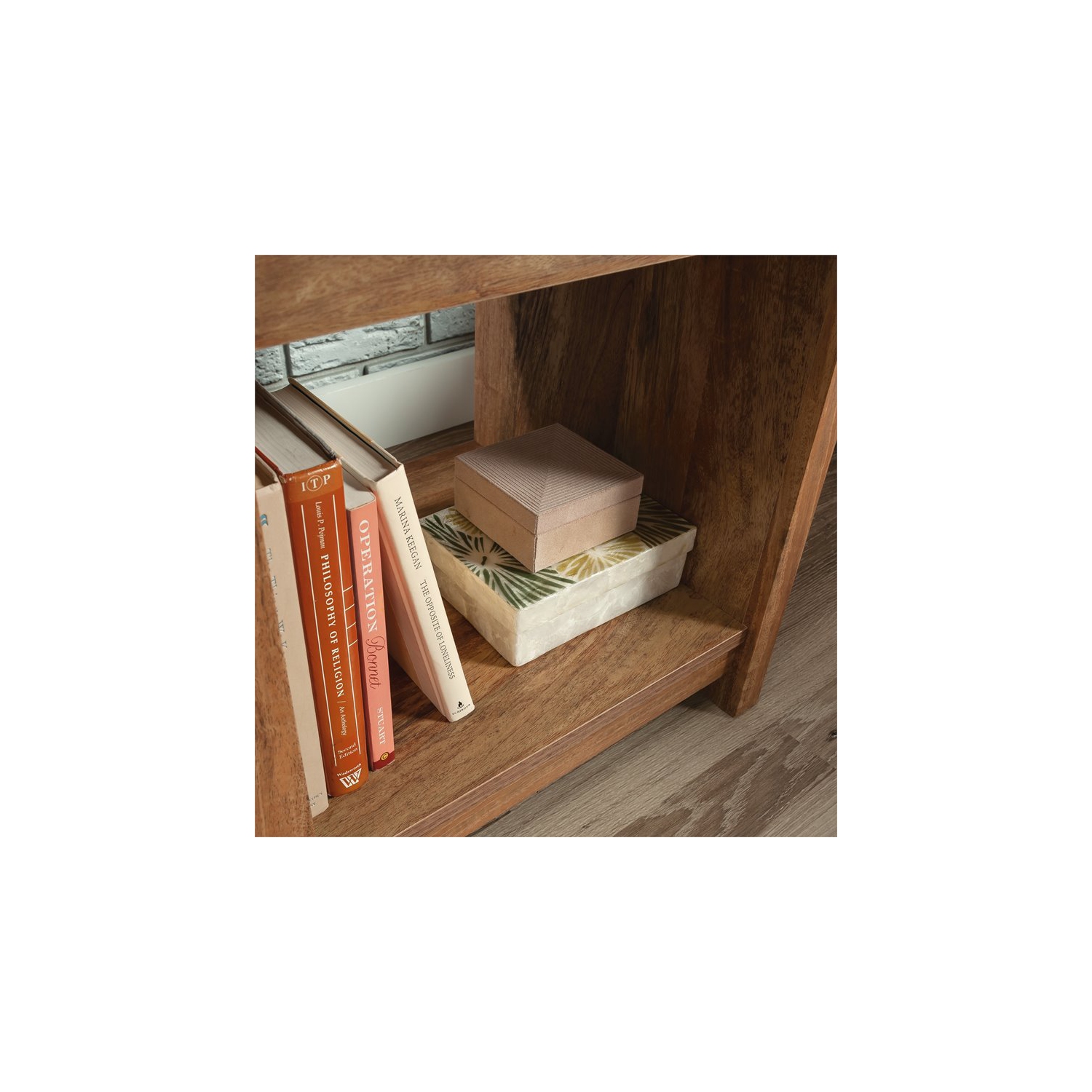 Pemberly Row 1 Drawer Wooden Nightstand in Sindoori Mango