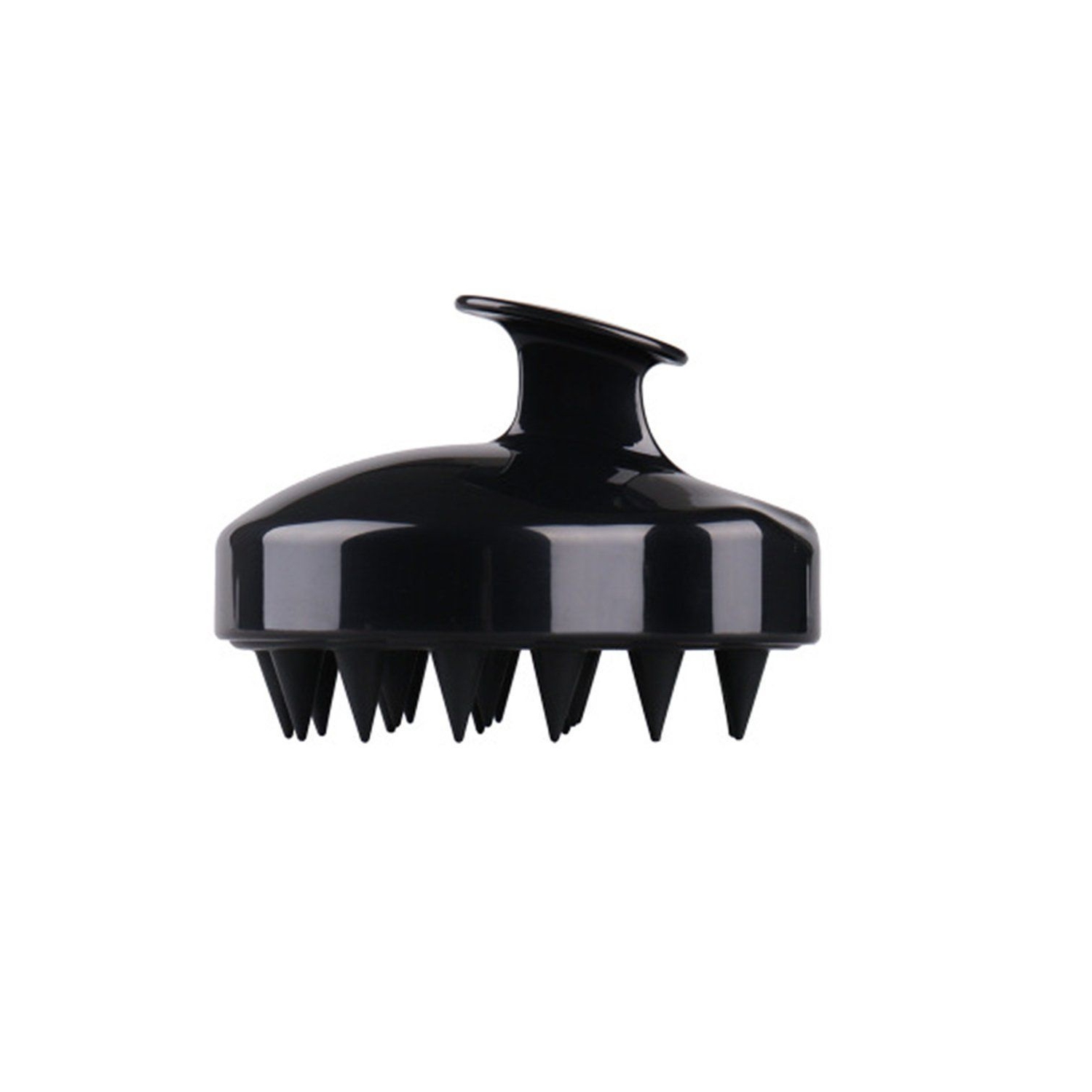 2Pcs Hair Scrub Black Scalp Massager Hair Brush Use as Shower Brush for All Hair Types, Women, Men, Children, and Pets