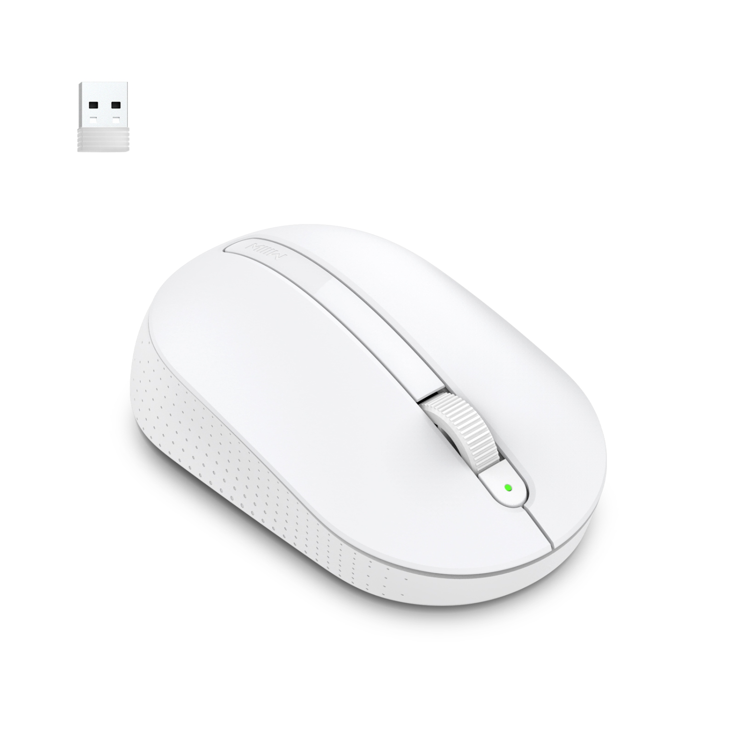 XIAOMI MIIIW M05 Wireless Mouse with USB Nano Receiver, 1000 DPI, Batteries Included, White