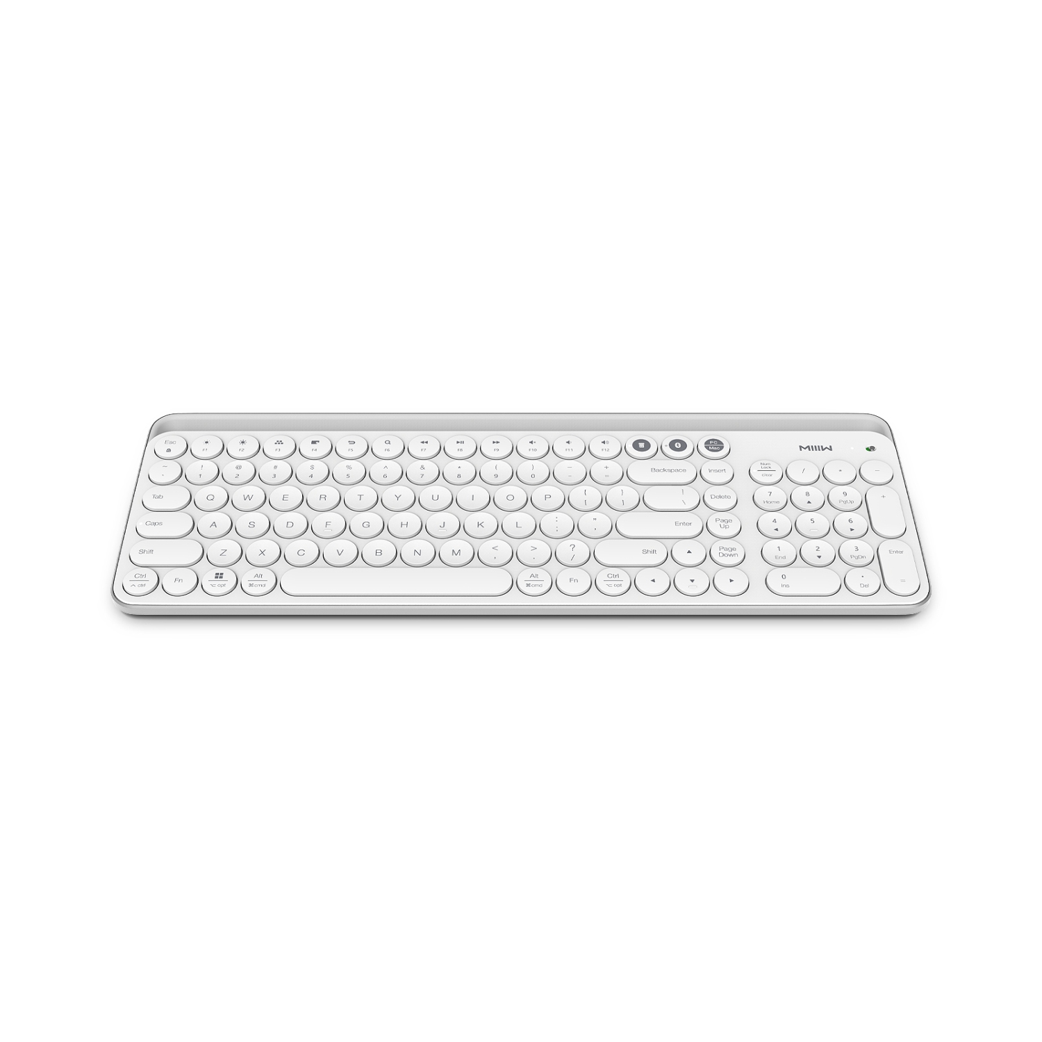 XIAOMI MIIIW K02 Dual-Mode Wireless Bluetooth Universal Keyboard, Scissor Switch, 102-Key, White