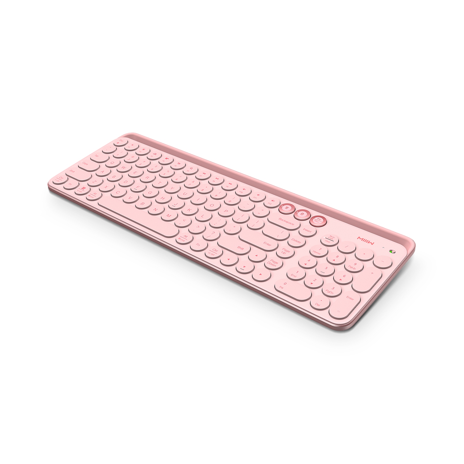 XIAOMI MIIIW K02 Dual-Mode Wireless Bluetooth Universal Keyboard, Scissor Switch, 102-Key, Sakura Pink