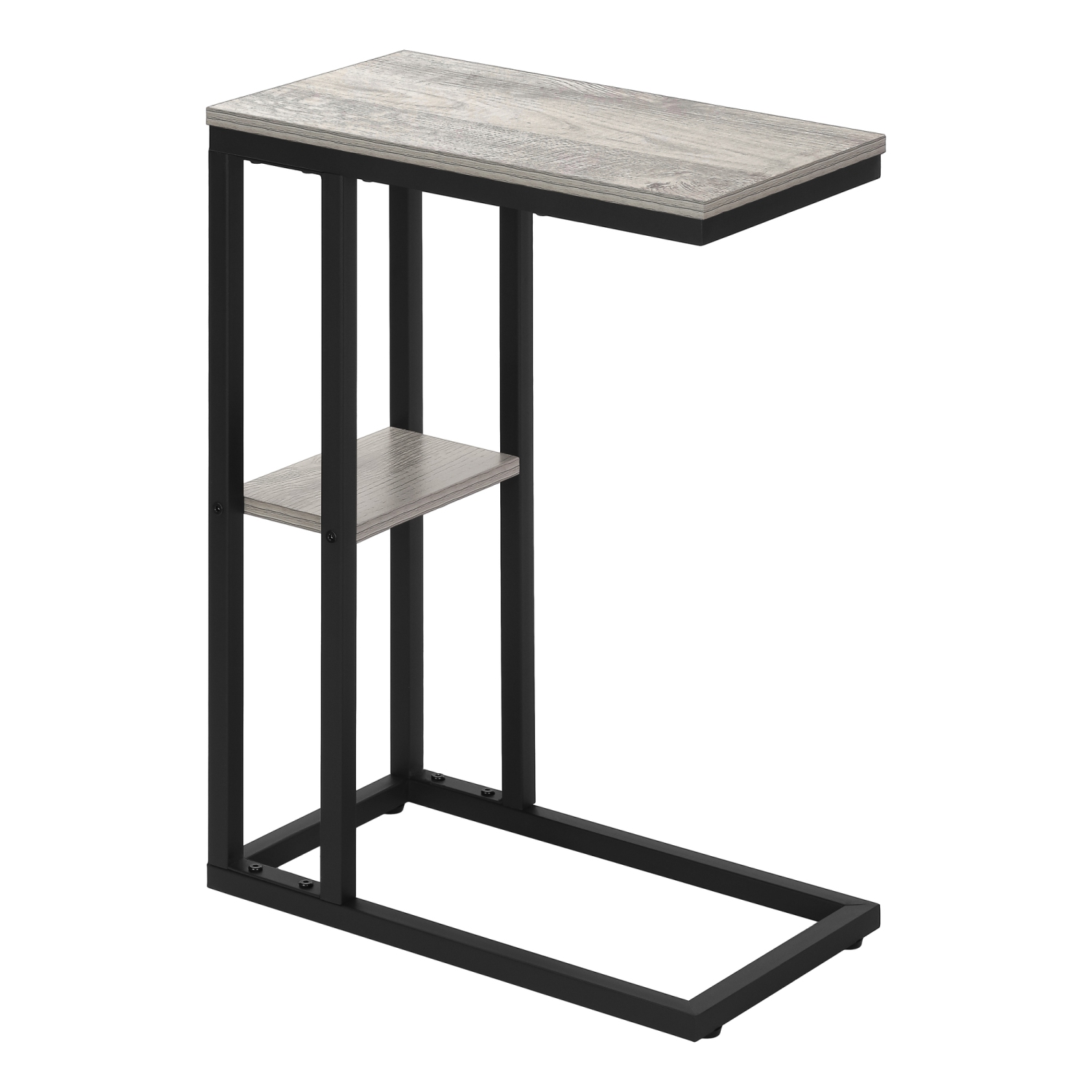 Monarch Specialties I 3671 Accent Table 25"H Grey Black Metal