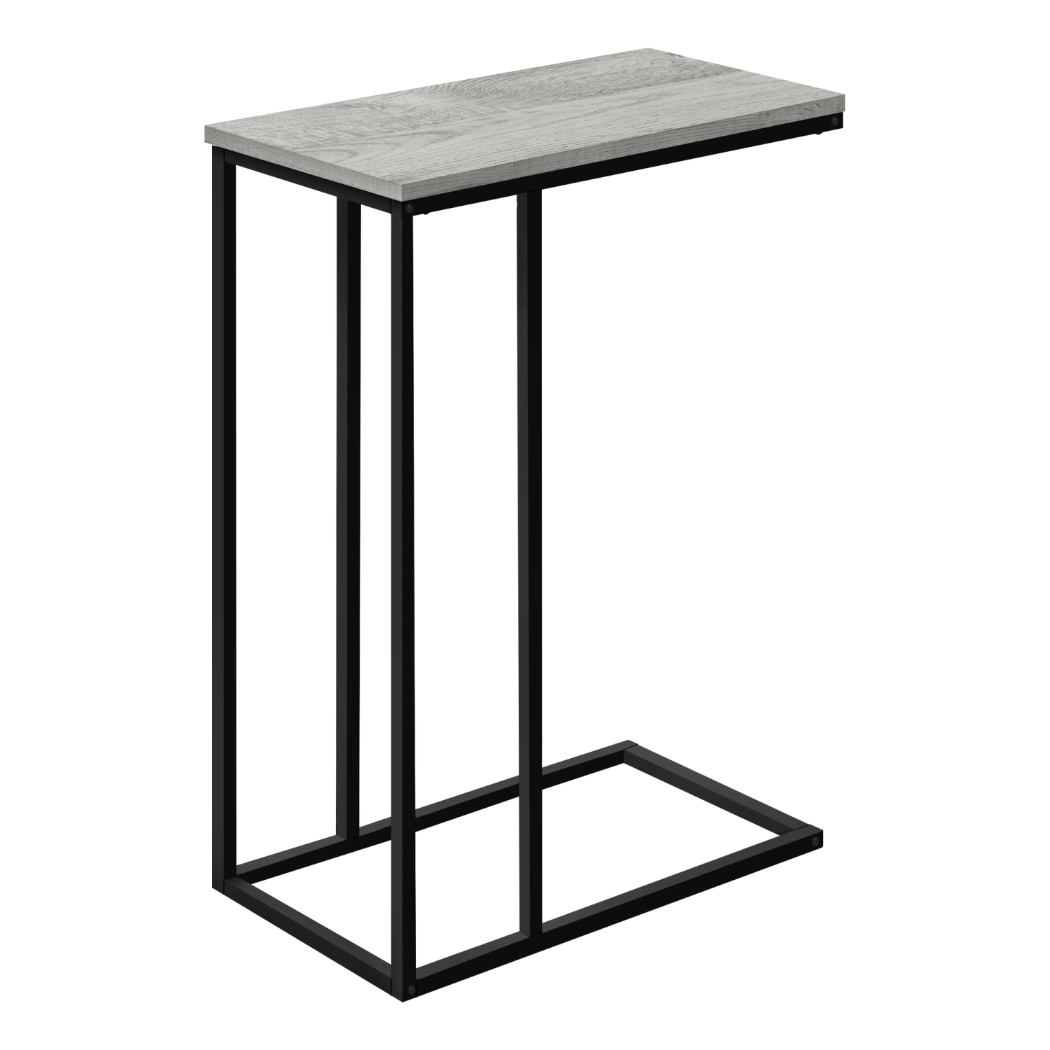 Monarch Specialties I 3762 Accent Table 25"H Grey Black Metal