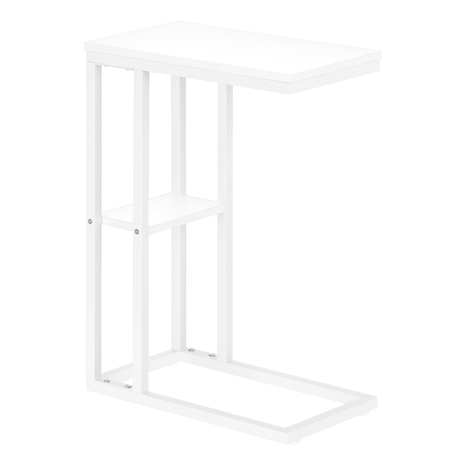 Monarch Specialties I 3676 Accent Table 25"H White White Metal