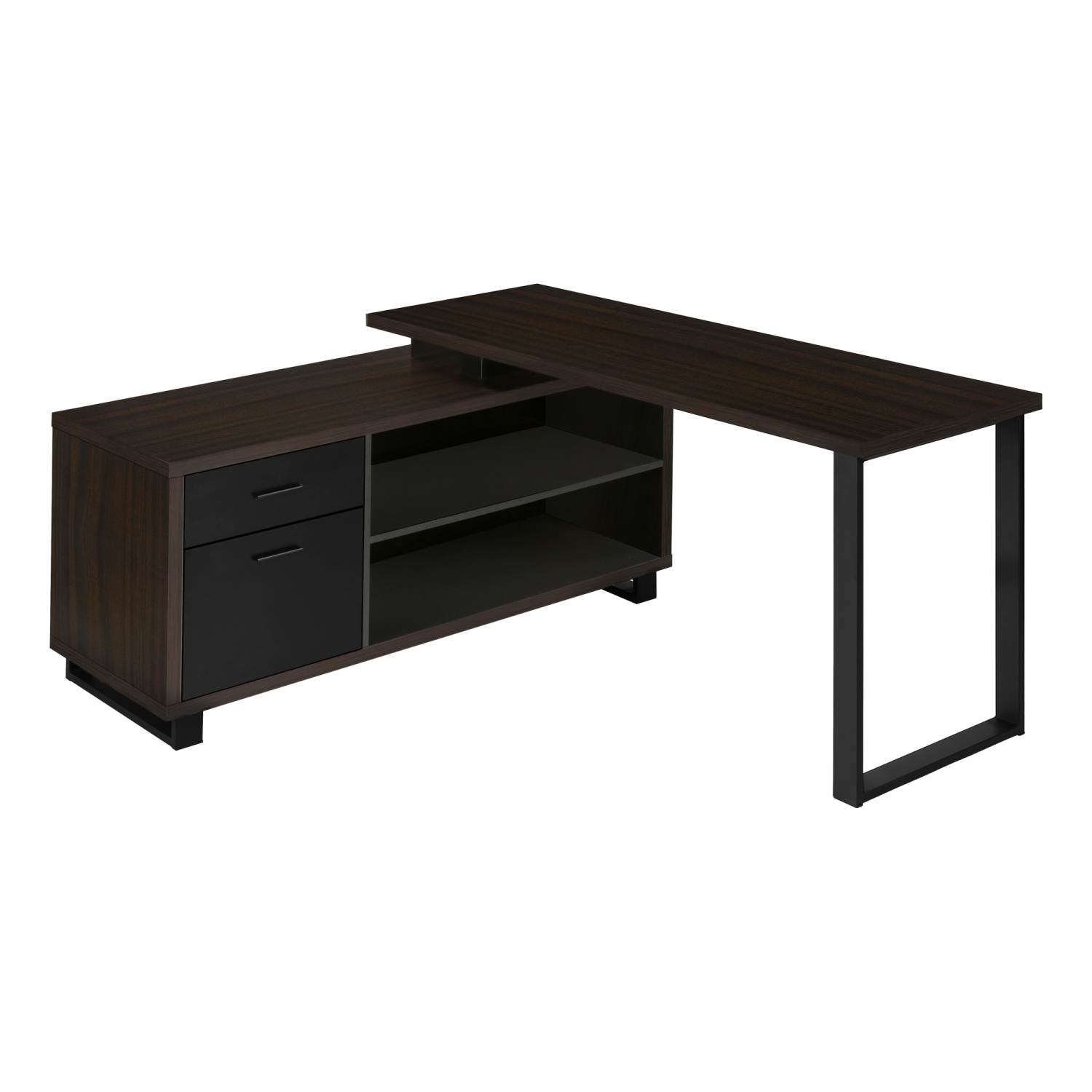 Monarch Specialties I 7710 Computer Desk 72"L Espresso Black Executive Corner