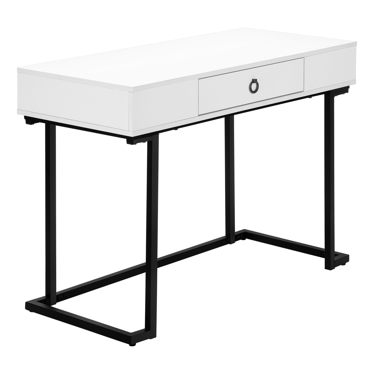 Monarch Specialties I 7385 Computer Desk 42"L White Black Metal